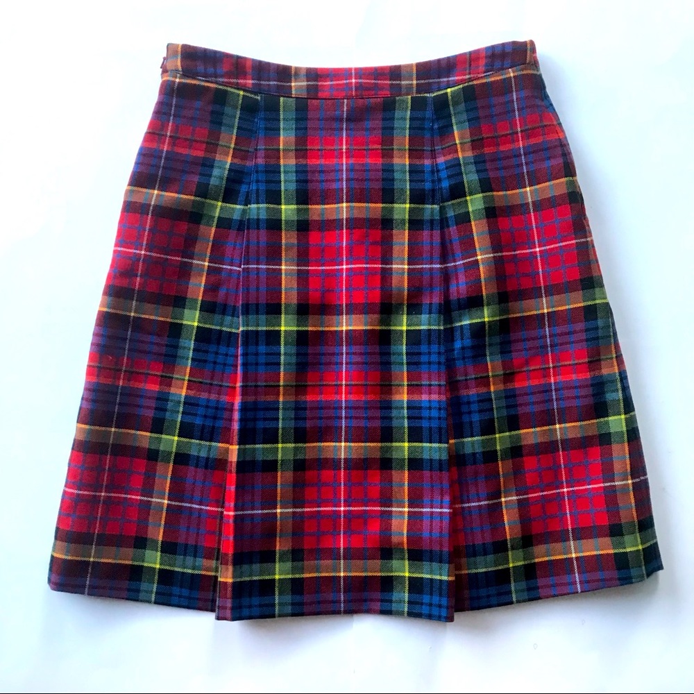 Brooks Brothers Red Plaid Midi Skirt Size 6